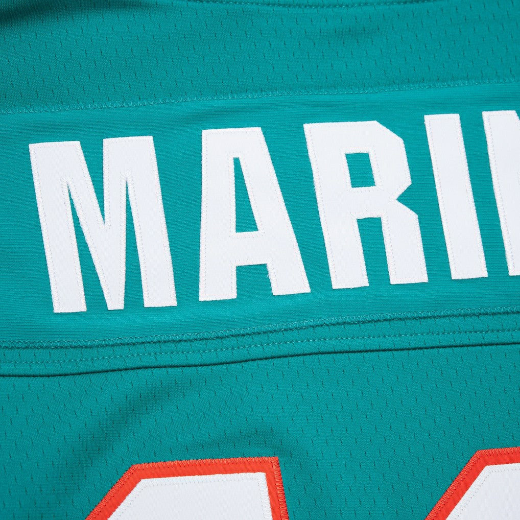 Dan Marino Miami Dolphins Player Name & Number Hoodie Legacy Jersey Aqua - Mitchell & Ness