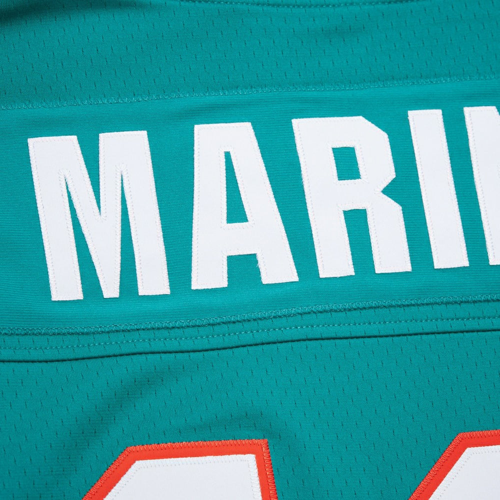 Dan Marino Miami Dolphins Player Name & Number Hoodie Legacy Jersey Aqua - Mitchell & Ness