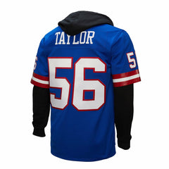 Lawrence Taylor New York Giants Player Name & Number Hoodie Legacy Jersey Royal - Mitchell & Ness