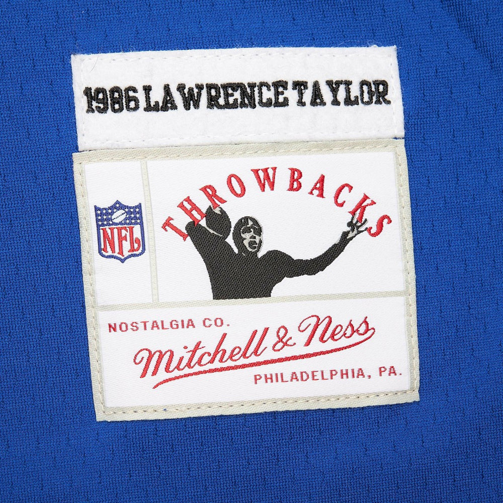 Lawrence Taylor New York Giants Player Name & Number Hoodie Legacy Jersey Royal - Mitchell & Ness
