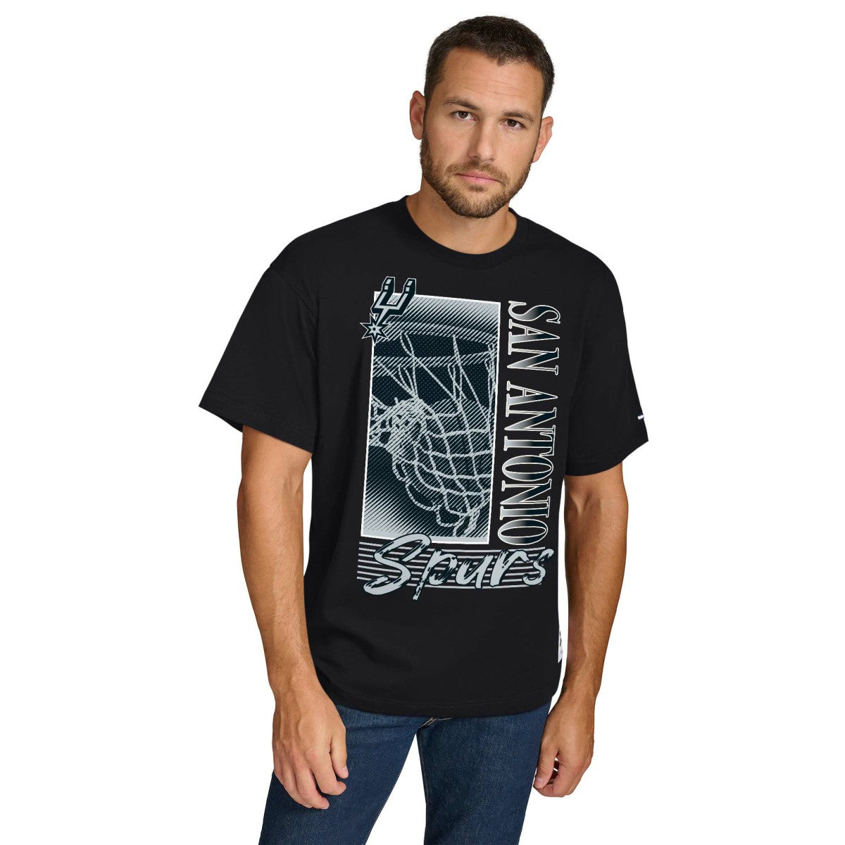 NBA - San Antonio Spurs Tommy Jeans Noah Swish T-Shirt - Black