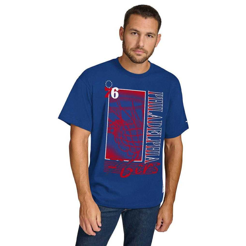 NBA - Philadelphia 76ers Tommy Jeans Noah Swish T-Shirt - Royal