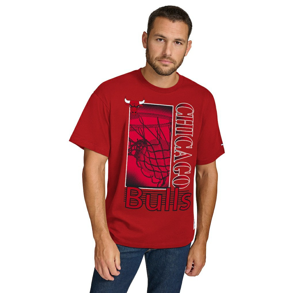 NBA - Chicago Bulls Tommy Jeans Noah Swish T-Shirt - Red