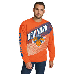NBA - New York Knicks Tommy Jeans Lucas Long Sleeve T-Shirt - Orange