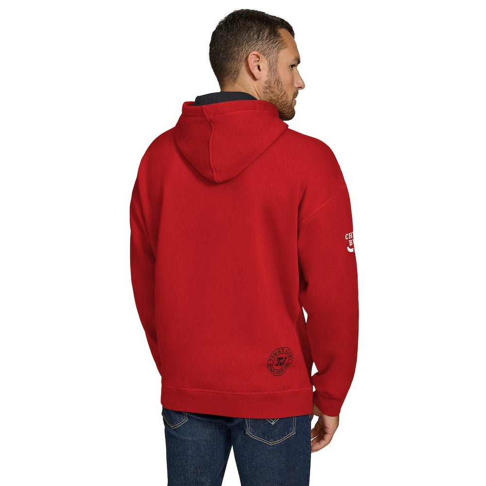 NBA - Chicago Bulls Tommy Jeans Sebastian Pullover Hoodie - Red