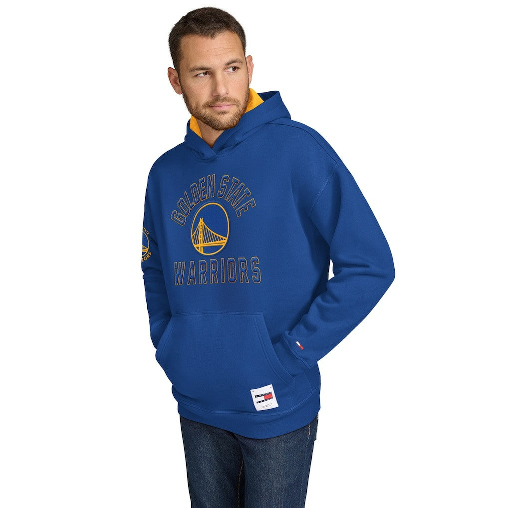 NBA - Golden State Warriors Tommy Jeans Sebastian Pullover Hoodie - Royal