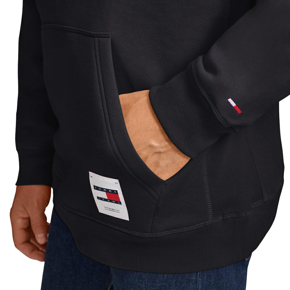 NBA - Brooklyn Nets Tommy Jeans Sebastian Pullover Hoodie - Black