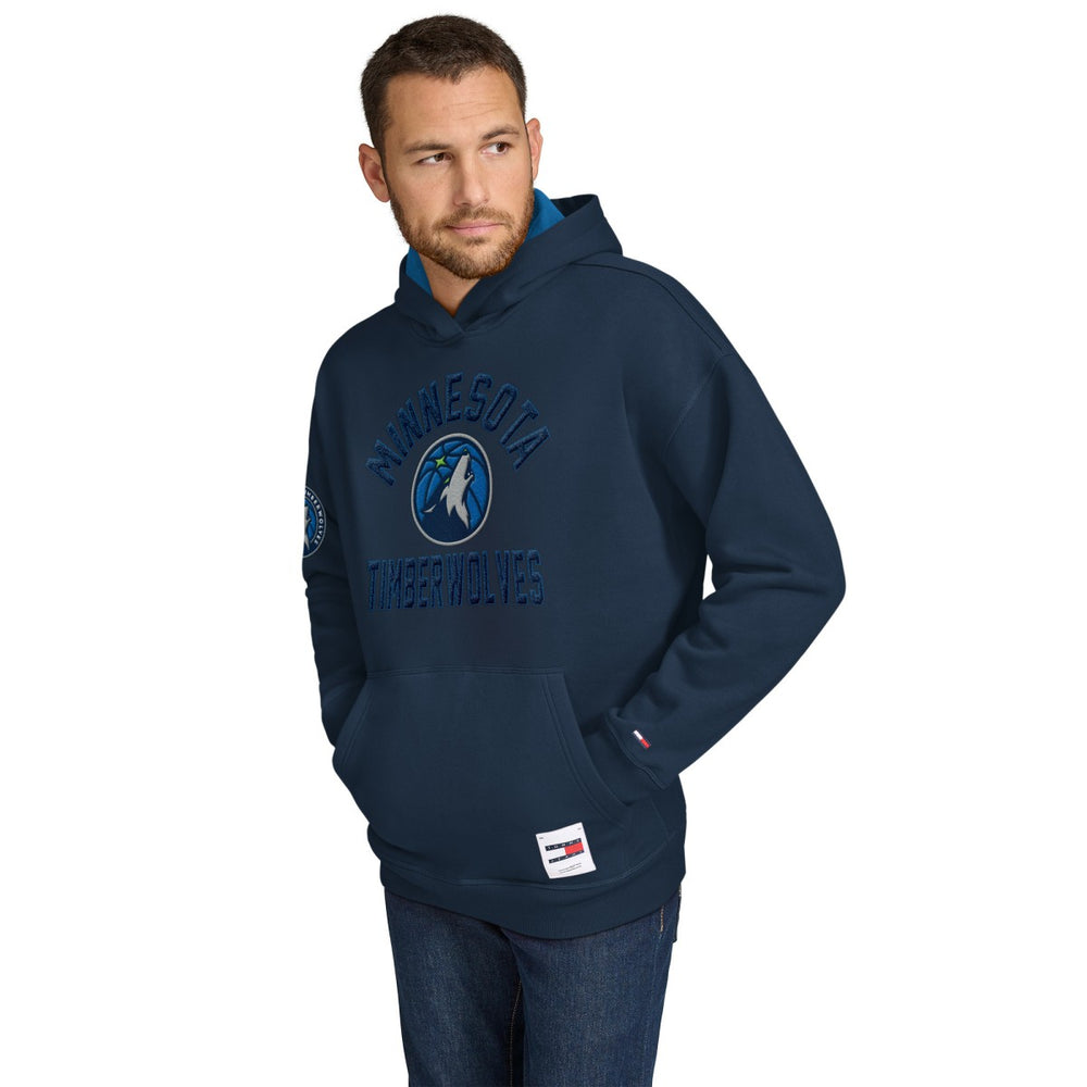 NBA - Minnesota Timberwolves Tommy Jeans Sebastian Pullover Hoodie - Navy