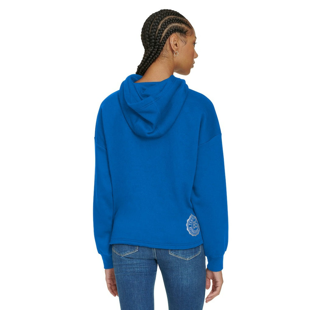 NBA - Dallas Mavericks Tommy Jeans Women's Stella Cropped Pullover Hoodie - Blue