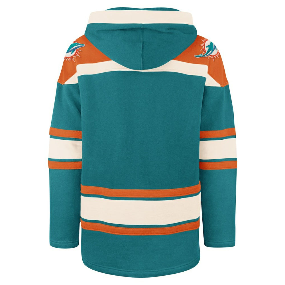 Miami Dolphins '47 Superior Lacer Pullover Hoodie Aqua - 47 brand