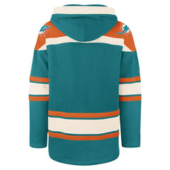 Miami Dolphins '47 Superior Lacer Pullover Hoodie Aqua - 47 brand