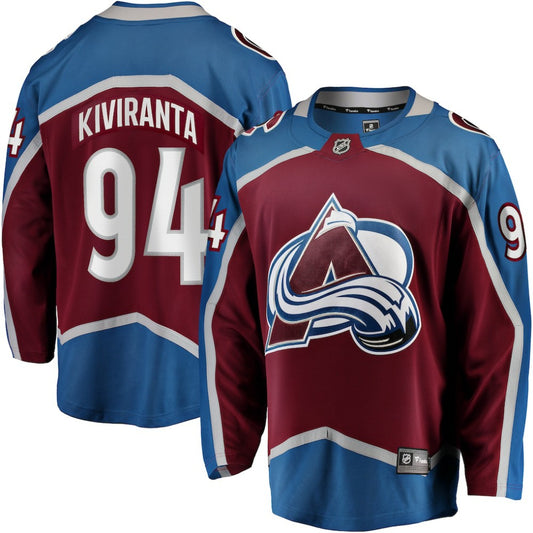 Joel Kiviranta Colorado Avalanche Fanatics Home Premier Breakaway Player Jersey - Maroon | NHL Jerseys