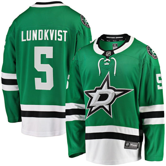Nils Lundkvist Dallas Stars Fanatics Home Premier Breakaway Player Jersey - Kelly Green | NHL Jerseys