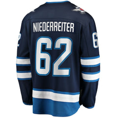 Nino Niederreiter Winnipeg Jets - Fanatics Home Premier Breakaway Player Jersey Navy