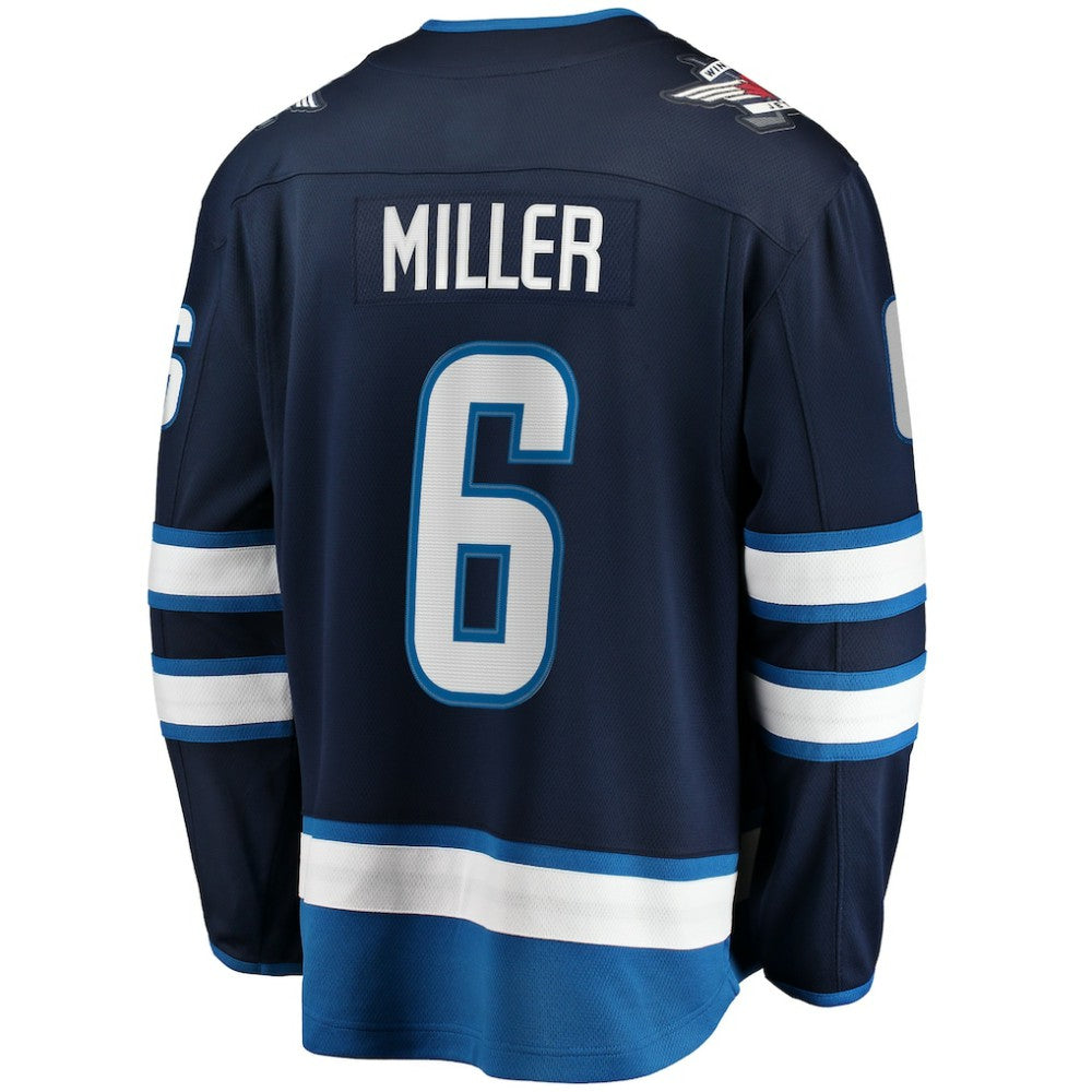 Colin Miller Winnipeg Jets Fanatics Home Premier Breakaway Player Jersey - Navy | NHL Jerseys