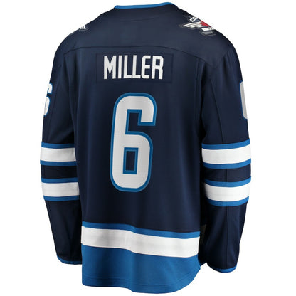 Colin Miller Winnipeg Jets Fanatics Home Premier Breakaway Player Jersey - Navy | NHL Jerseys