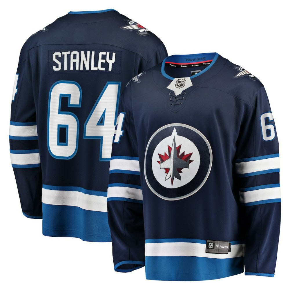 Logan Stanley Winnipeg Jets - Fanatics Home Premier Breakaway Player Jersey Navy