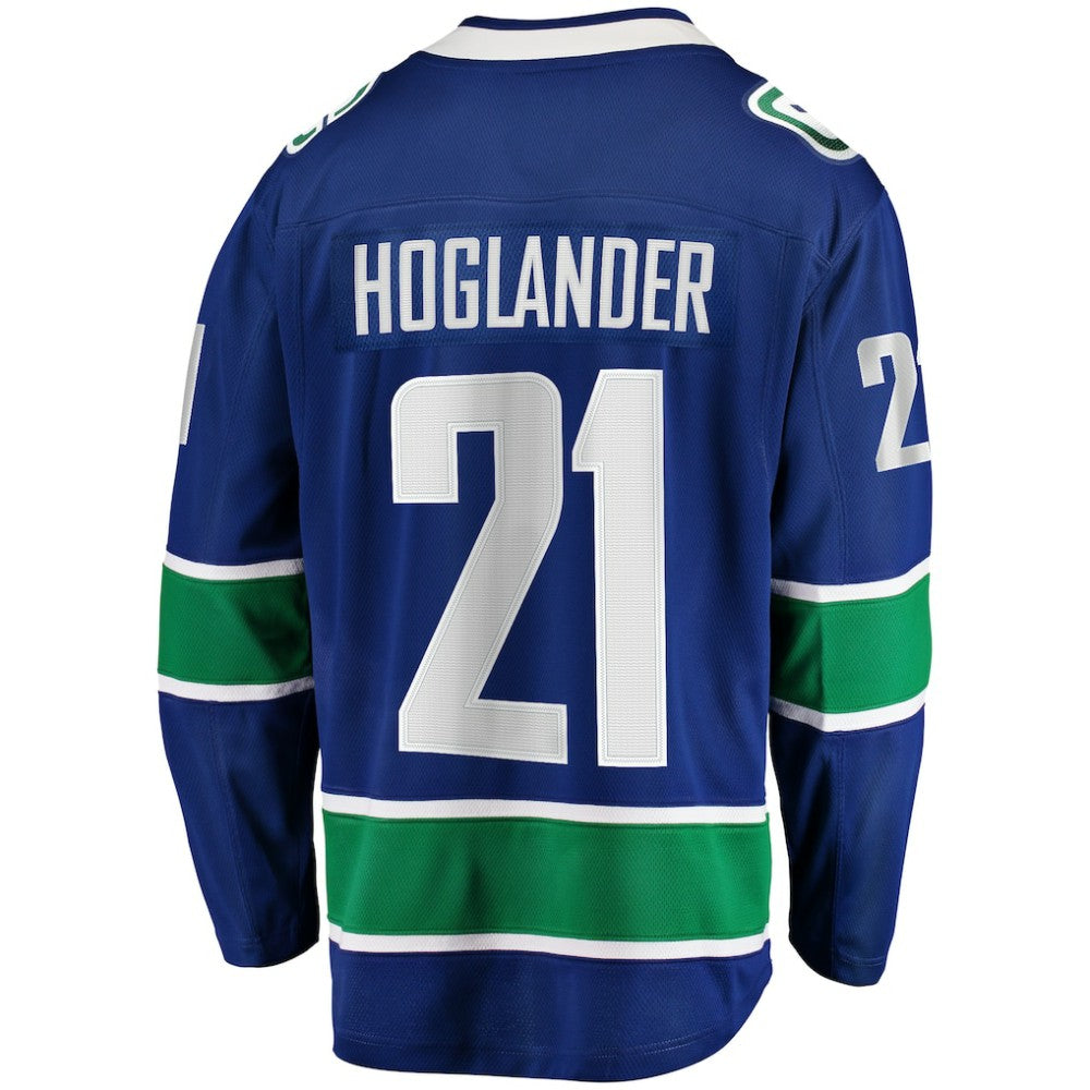 Nils Hoglander Vancouver Canucks - Fanatics Home Premier Breakaway Player Jersey Blue