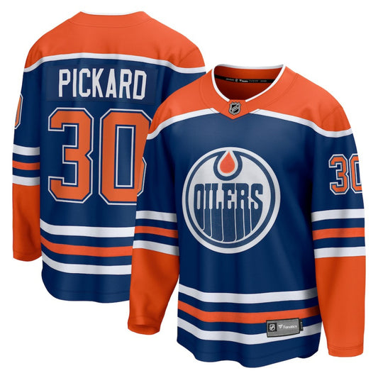 Calvin Pickard Edmonton Oilers Fanatics Home Premier Breakaway Player Jersey - Royal | NHL Jerseys
