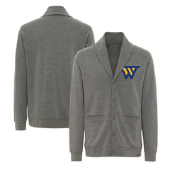 NBA - Golden State Warriors Sportiqe Unisex Henshaw Long Sleeve Full-Button Cardigan Sweater - Heather Gray