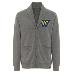 NBA - Golden State Warriors Sportiqe Unisex Henshaw Long Sleeve Full-Button Cardigan Sweater - Heather Gray