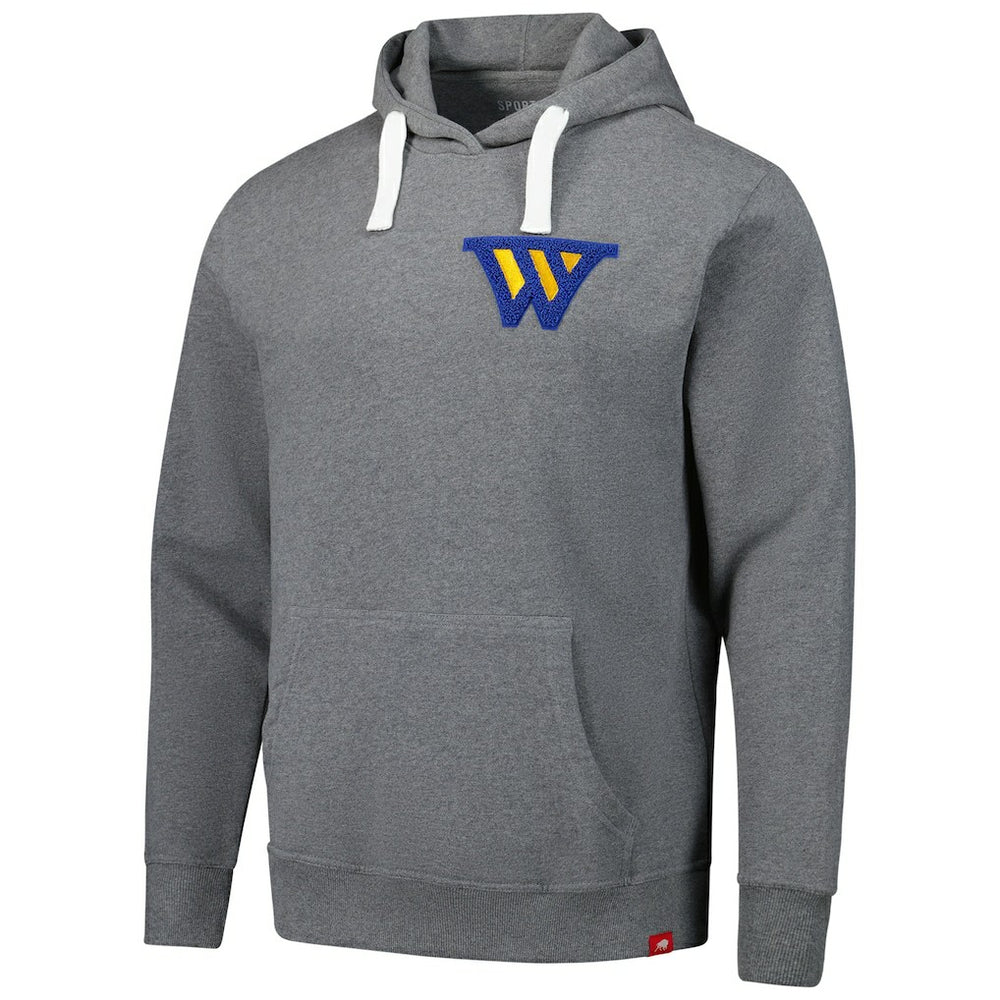 NBA - Golden State Warriors Sportiqe Unisex Varsity Collection Blake Pullover Hoodie - Heather Gray