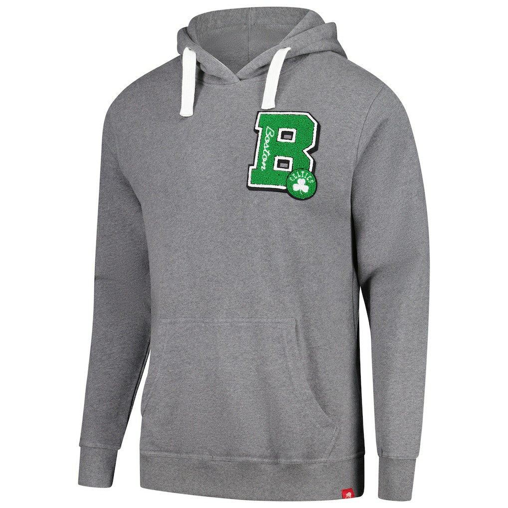 NBA - Boston Celtics Sportiqe Unisex Varsity Collection Blake Pullover Hoodie - Heather Gray
