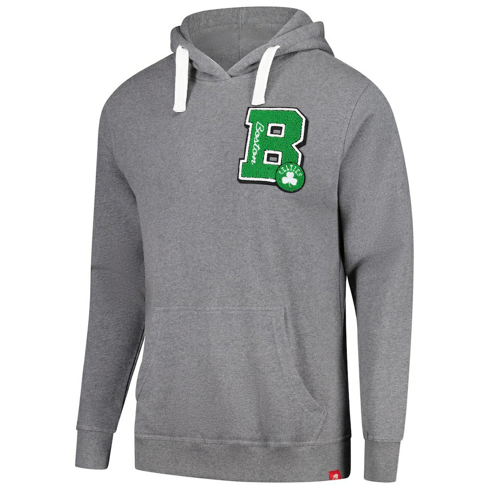 NBA - Boston Celtics Sportiqe Unisex Varsity Collection Blake Pullover Hoodie - Heather Gray