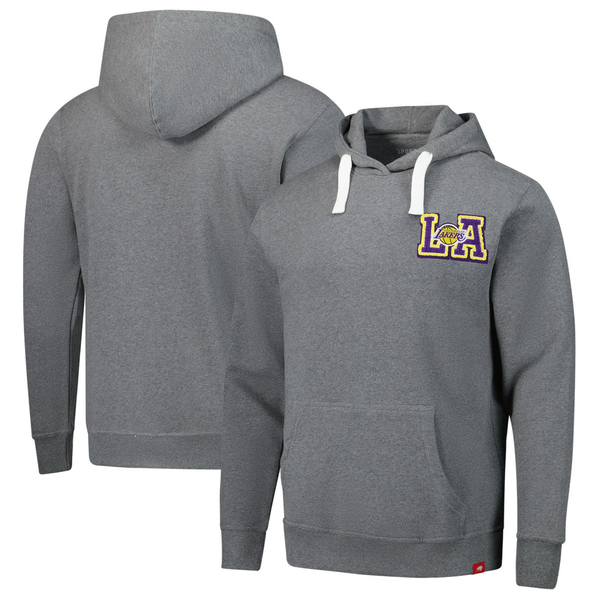 NBA - Los Angeles Lakers Sportiqe Unisex Varsity Collection Blake Pullover Hoodie - Heather Gray
