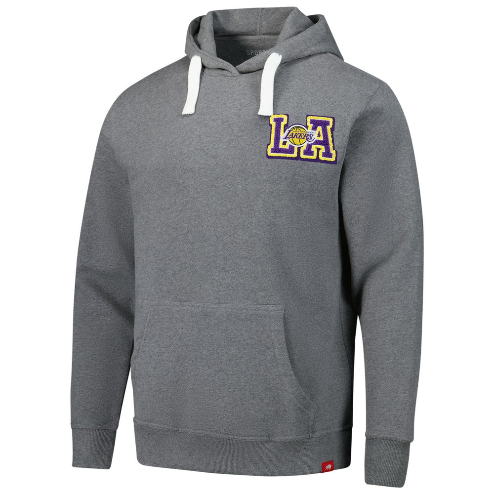 NBA - Los Angeles Lakers Sportiqe Unisex Varsity Collection Blake Pullover Hoodie - Heather Gray
