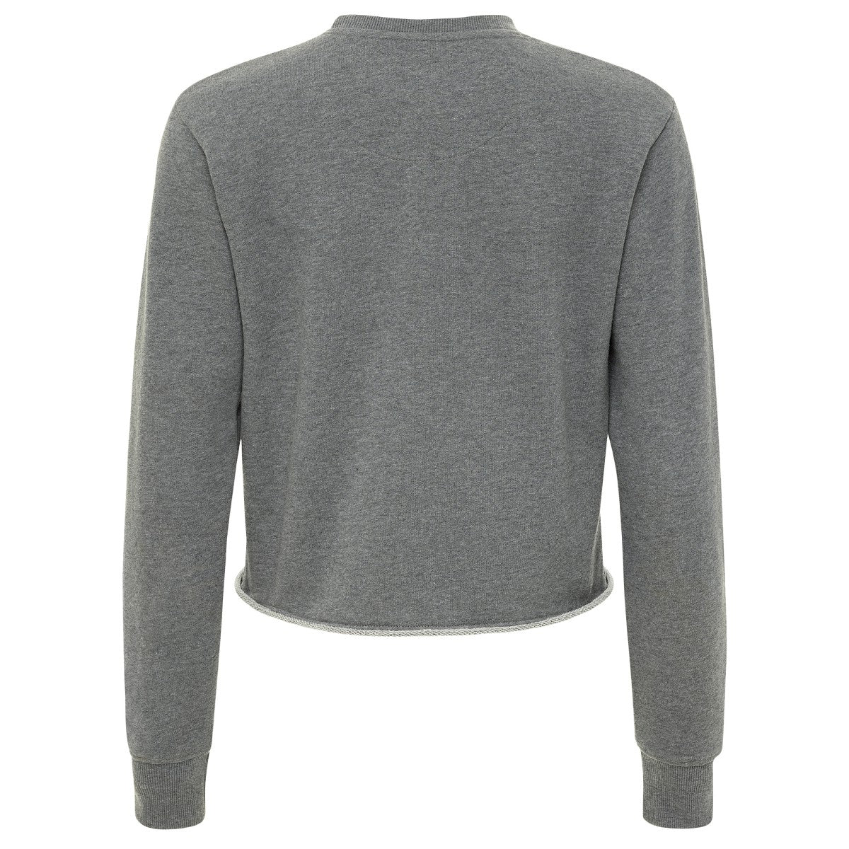 NBA - New York Knicks Sportiqe Women's Varsity Collection Kacey Cropped Pullover Sweatshirt - Heather Gray