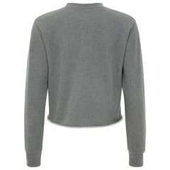 NBA - Boston Celtics Sportiqe Women's Varsity Collection Kacey Cropped Pullover Sweatshirt - Heather Gray
