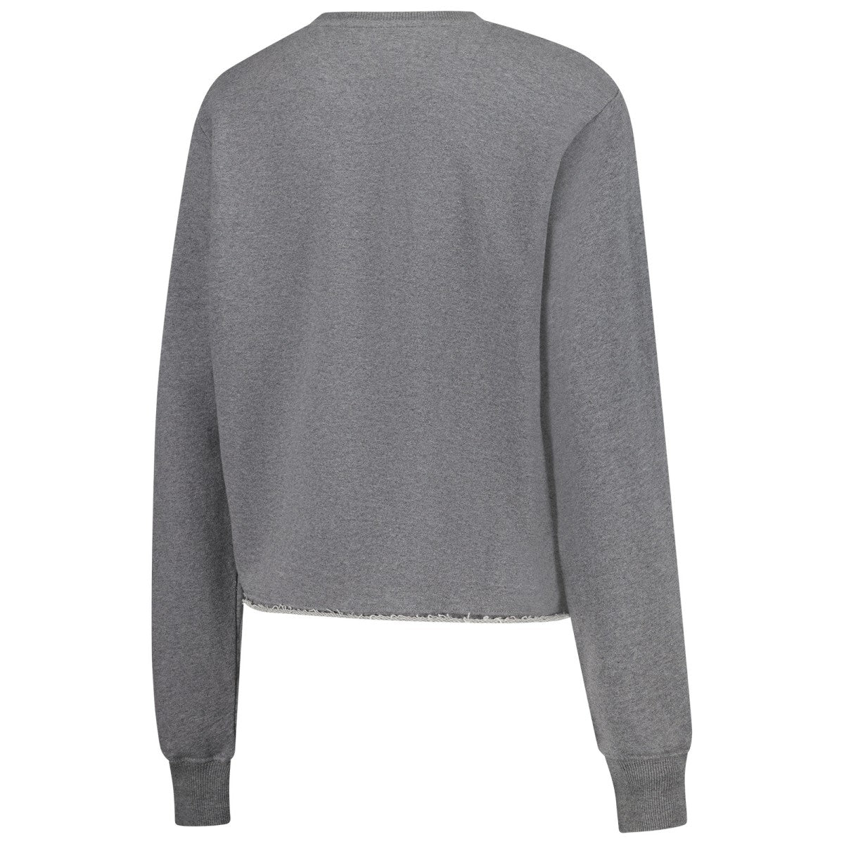NBA - Los Angeles Lakers Sportiqe Women's Varsity Collection Kacey Cropped Pullover Sweatshirt - Heather Gray