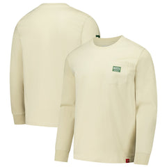NBA - Milwaukee Bucks Sportiqe Unisex Wales Heavyweight Pocket Long Sleeve T-Shirt - Cream