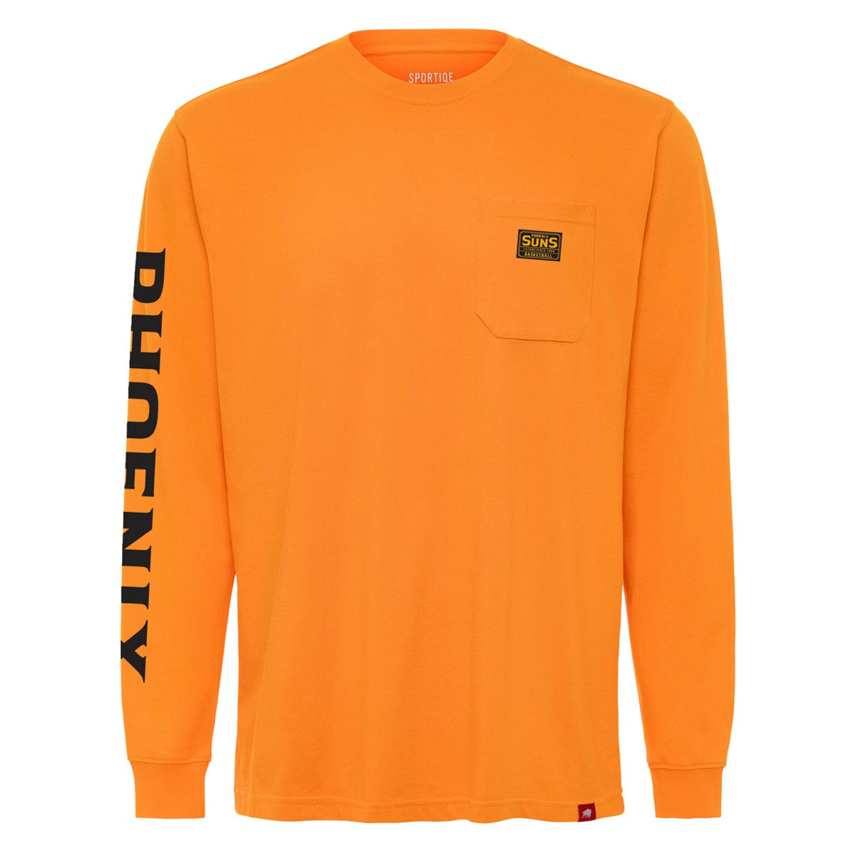 NBA - Phoenix Suns Sportiqe Unisex Wales Heavyweight Pocket Long Sleeve T-Shirt - Orange