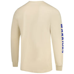 NBA - Golden State Warriors Sportiqe Unisex Wales Heavyweight Pocket Long Sleeve T-Shirt - Cream