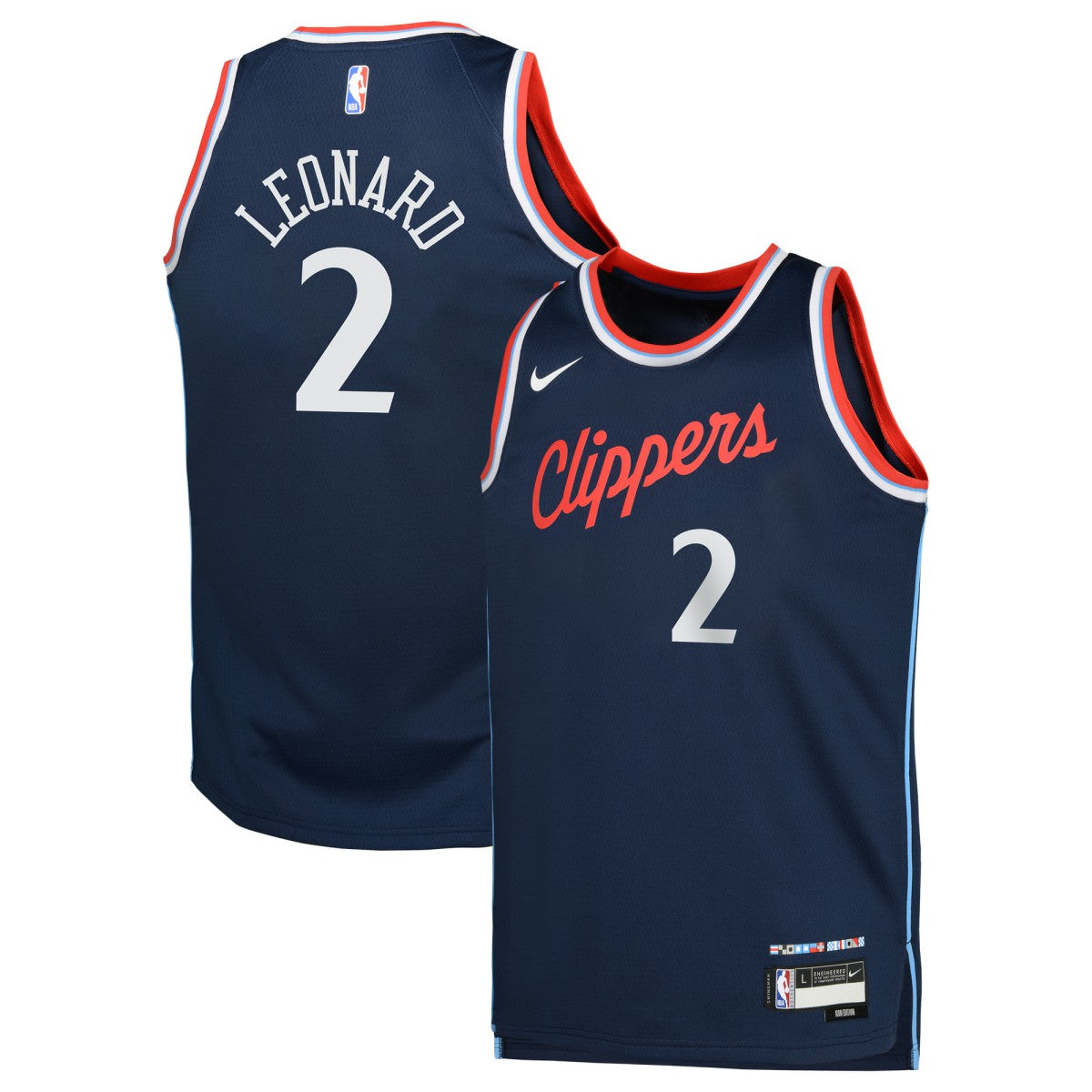 Nike - Kawhi Leonard LA Clippers Youth Swingman Jersey - Icon Edition - Royal