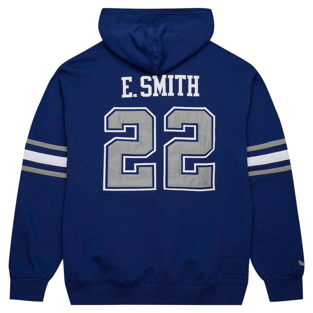 Emmitt Smith Dallas Cowboys Retired Player Name & Number Pullover Hoodie Navy - Mitchell & Ness