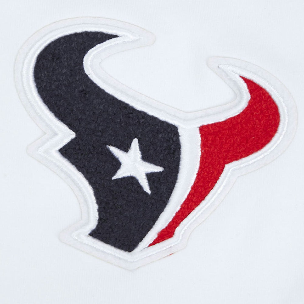 Houston Texans Pro Standard Women's Away Cropped Boxy T-Shirt White - NFL