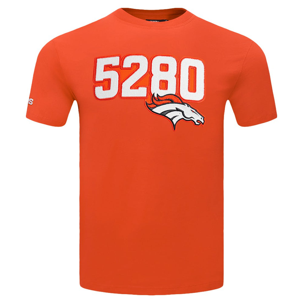 Denver Broncos Pro Standard Frozen Single Jersey T-Shirt Orange - NFL