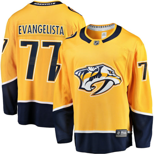 Luke Evangelista Nashville Predators Fanatics Premier Breakaway Player Jersey - Gold | NHL Jerseys
