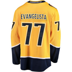 Luke Evangelista Nashville Predators - Fanatics Premier Breakaway Player Jersey Gold
