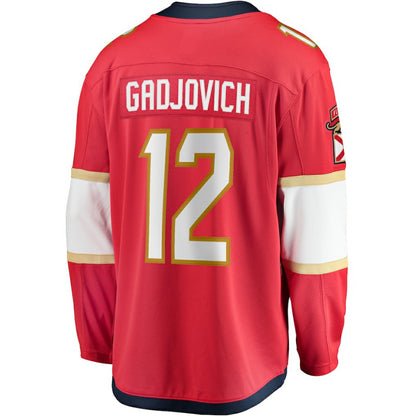 Jonah Gadjovich Florida Panthers Fanatics Premier Breakaway Player Jersey - Red | NHL Jerseys