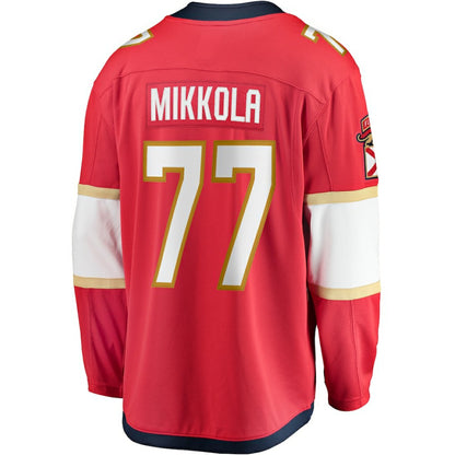 Niko Mikkola Florida Panthers Fanatics Premier Breakaway Player Jersey - Red | NHL Jerseys