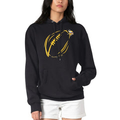 Minnesota Vikings G-III 4Her by Carl Banks Women's Football Logo Fleece Tri-Blend Pullover Hoodie Black - NFL