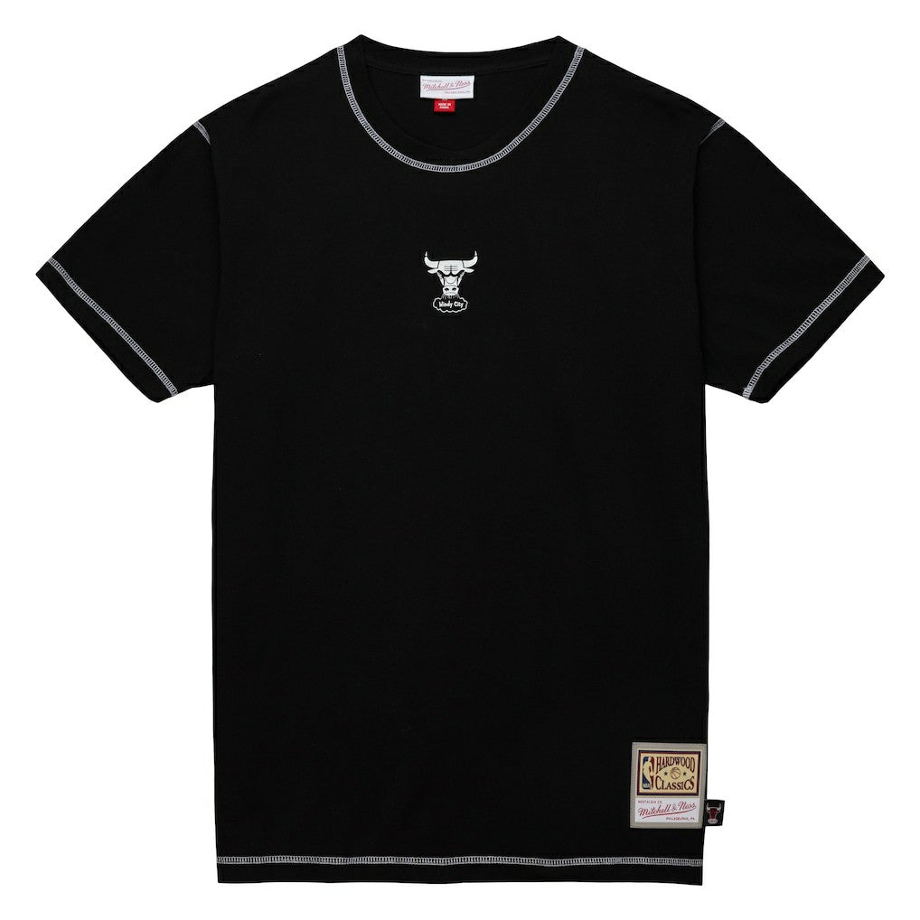 Mitchell & Ness - Chicago Bulls Hardwood Classics Contrast 2K Graphic T-Shirt - Black