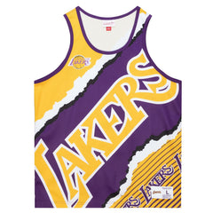 Mitchell & Ness - Los Angeles Lakers Jumbotron 2.0 Sublimated Tank Top - Gold