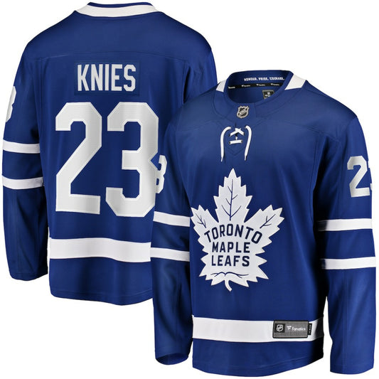 Matthew Knies Toronto Maple Leafs Fanatics Home Premier Breakaway Player Jersey - Blue | NHL Jerseys