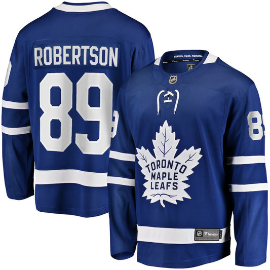 Nicholas Robertson Toronto Maple Leafs Fanatics Home Premier Breakaway Player Jersey - Blue | NHL Jerseys