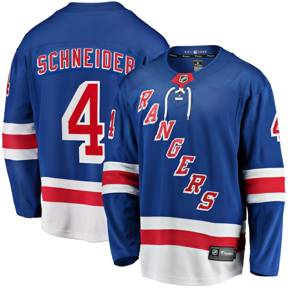 Braden Schneider New York Rangers Fanatics Home Premier Breakaway Player Jersey Blue